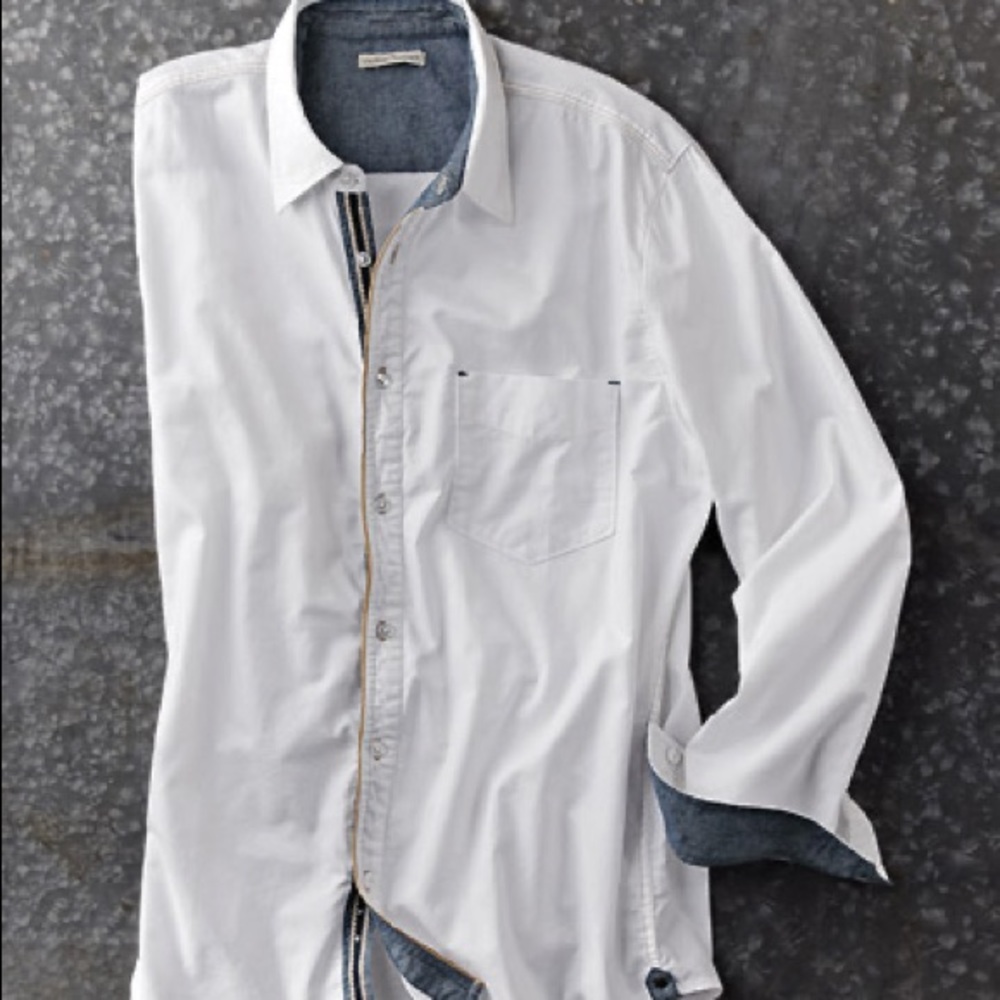 White Button Down for Men